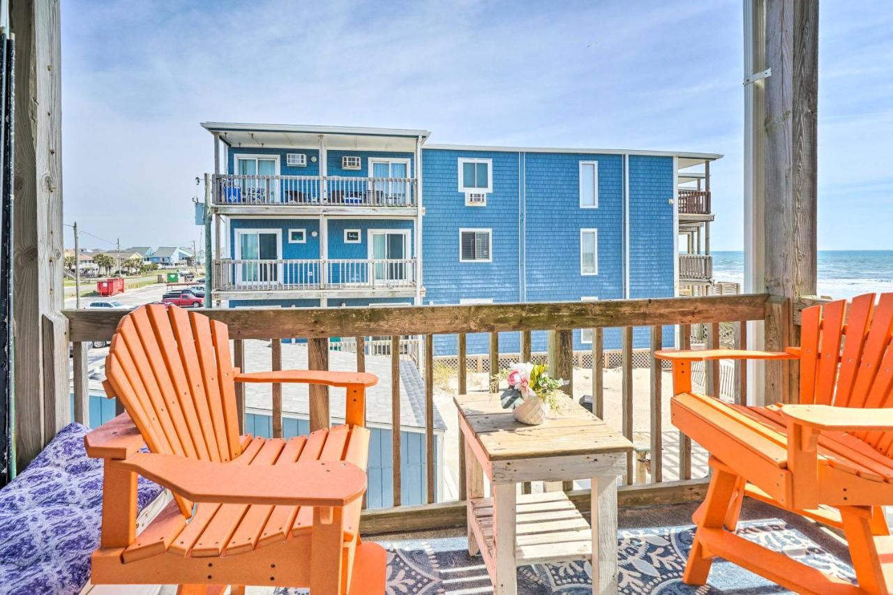 North Topsail Condo - Steps To Beach! نورث توبسالي بيتش المظهر الخارجي الصورة