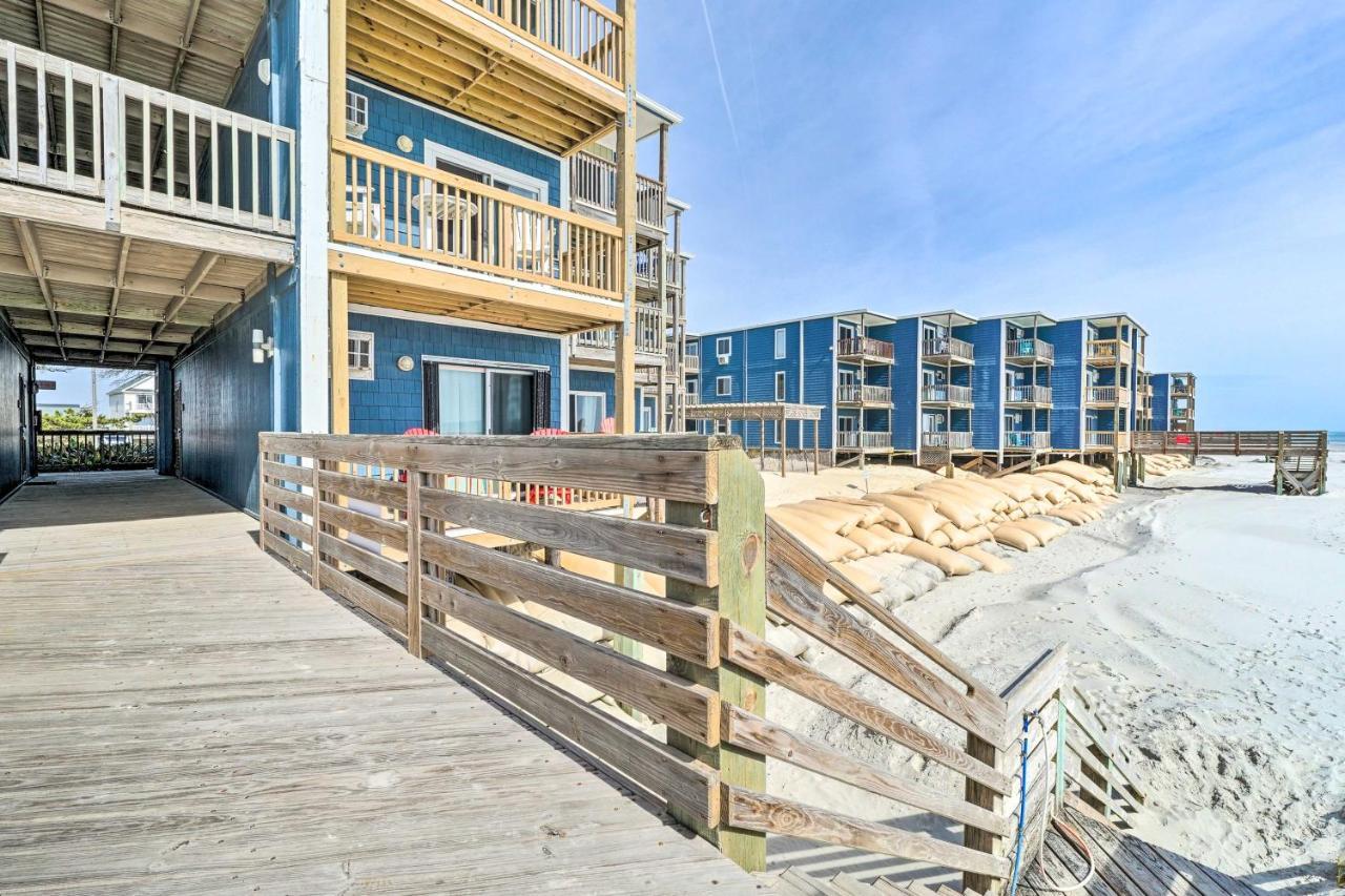 North Topsail Condo - Steps To Beach! نورث توبسالي بيتش المظهر الخارجي الصورة