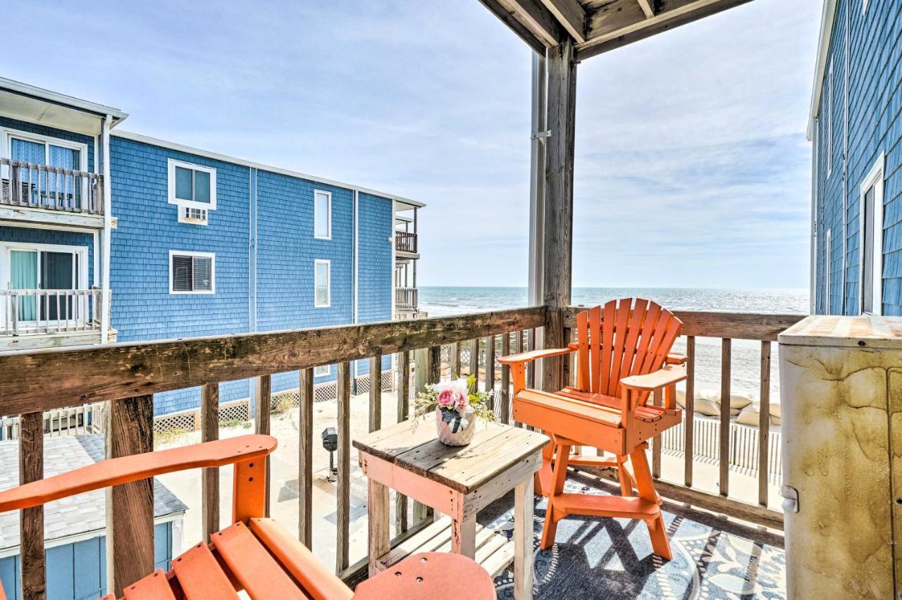 North Topsail Condo - Steps To Beach! نورث توبسالي بيتش المظهر الخارجي الصورة